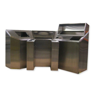 6-Section Stainless Steel Console