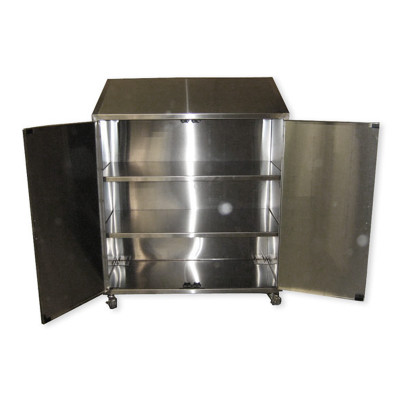 Floor-Mount Double Door Stainless Steel Cabinet
