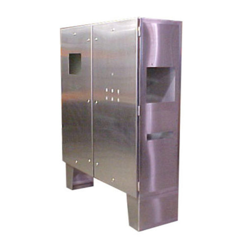 Floor Mount Double Door Stainless Steel Cabinet