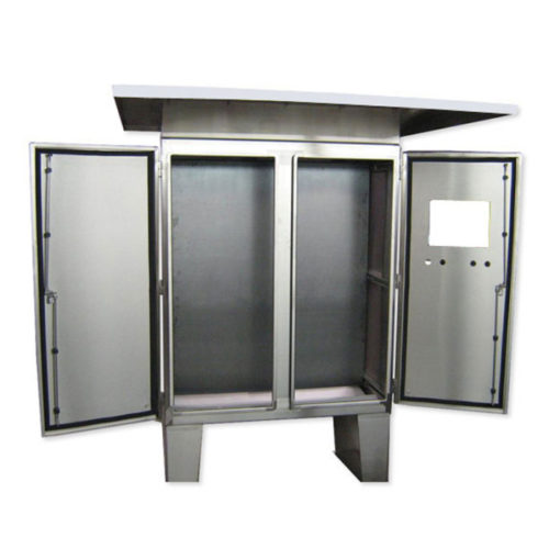 Floor-Mount Double Door Stainless Steel Cabinet