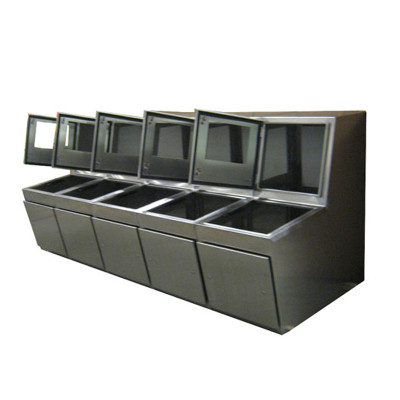 Multi-Unit Stainless Steel Console