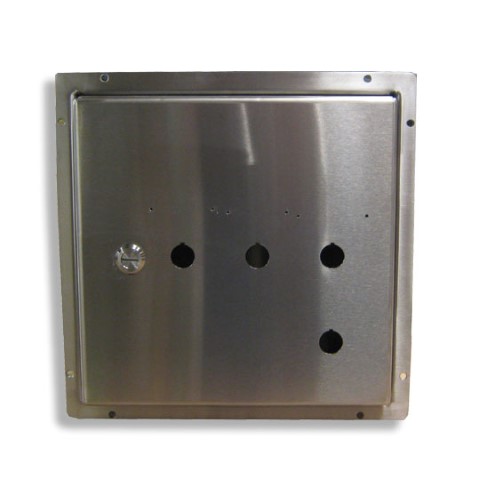 Stainless Steel Control Cabinets Flush Mount Single Door 12